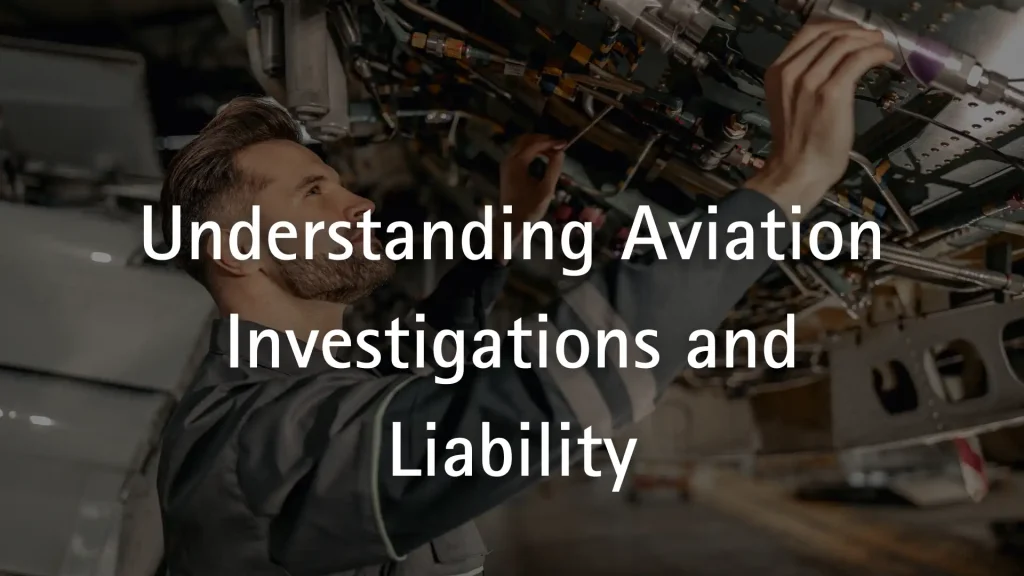 Understanding Aviation Investigations and Liability Image